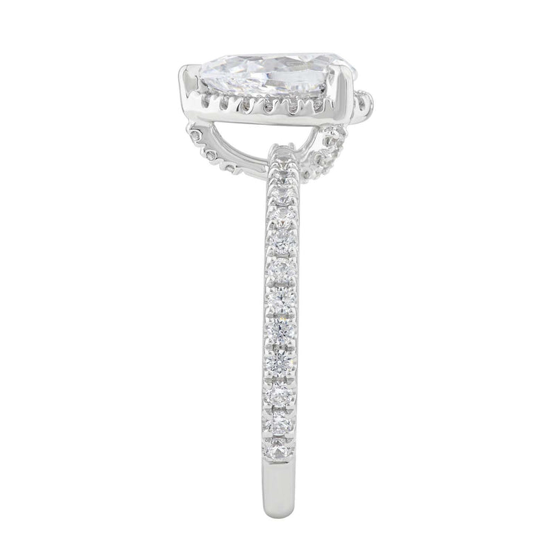 1.40ct Lab Grown Diamond Ring in 18K White Gold