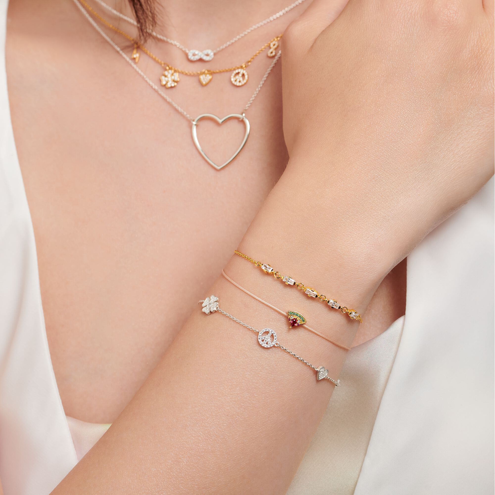 Thomas Sabo Bracelet Little Secret Watermelon Gold