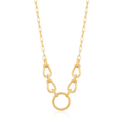 Ania Haie Horseshoe Link Necklace - Gold