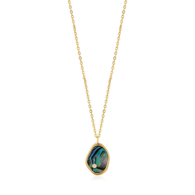 Ania Haie Gold Tidal Abalone Necklace