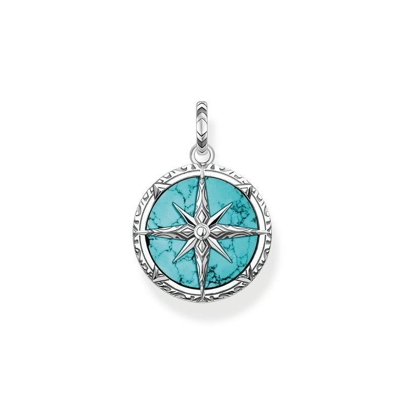 THOMAS SABO Pendant Turquoise Compass