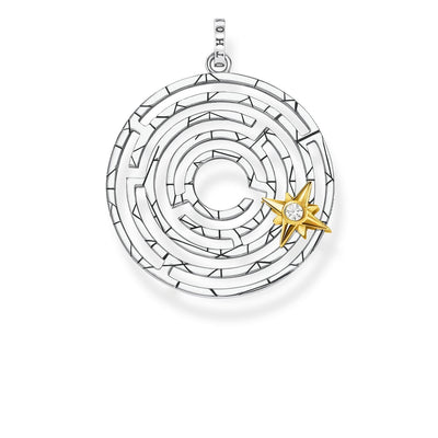 Thomas Sabo Pendant Labyrinth With Golden Star