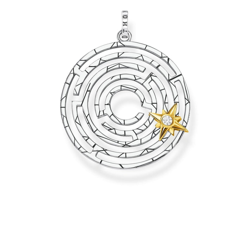 Thomas Sabo Pendant Labyrinth With Golden Star