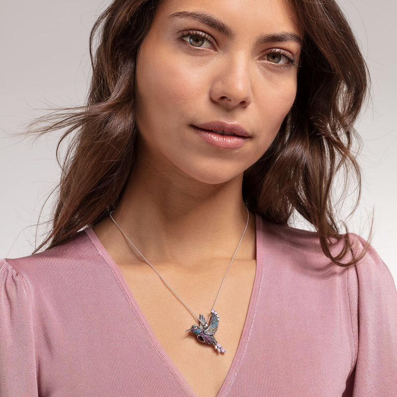 Thomas Sabo Pendant Colourful Hummingbird Silver