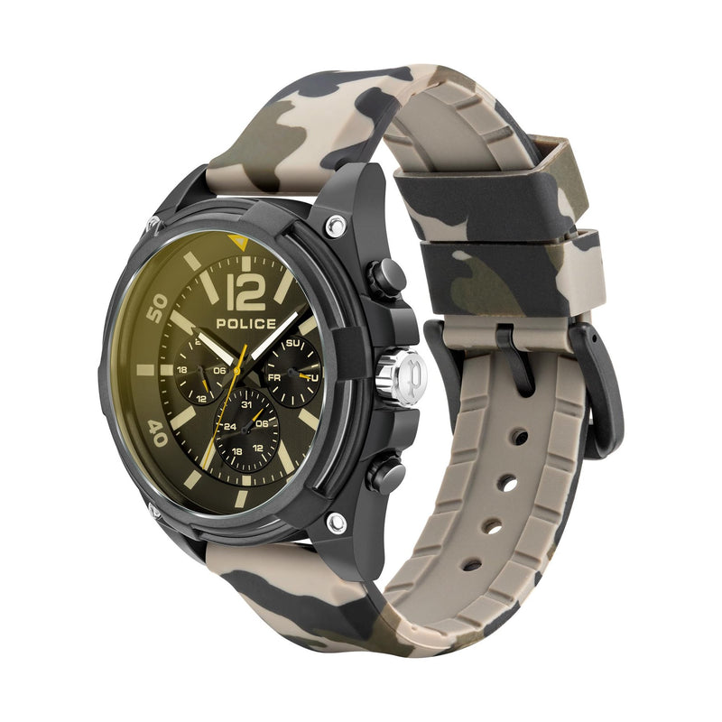 Police Black Dial Camo Men's Watch PEWJQ2007401