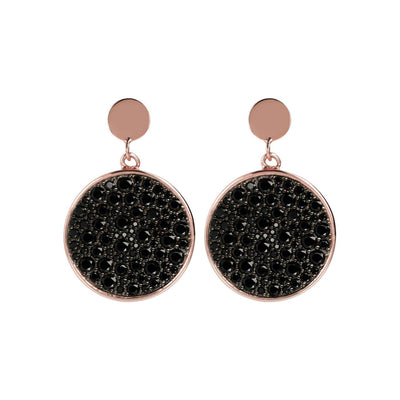 Bronzallure Pave Disc Earrings