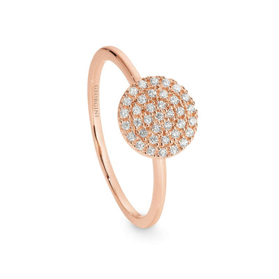 Georgini Pavo Ring Rose Gold Size 8