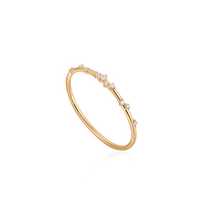 Ania Haie 14kt Gold Stargazer Natural Diamond Constellation Ring