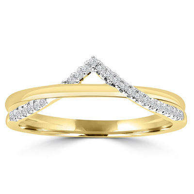 0.09ct HI I1 Diamond Ring in 9K Yellow Gold