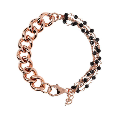 Bronzallure Rosary Bracelet Golden Ros&egrave;