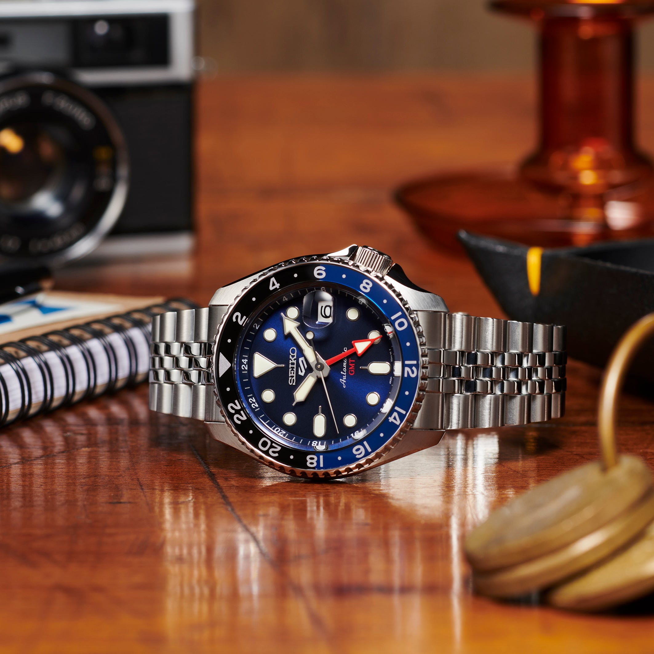 Seiko 5 Sports GMT "SKX" Blueberry Dial SSK003K