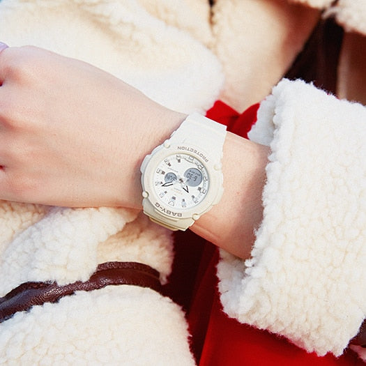 Baby-G DUO Outdoor White Resin Band Watch BGA275-7A