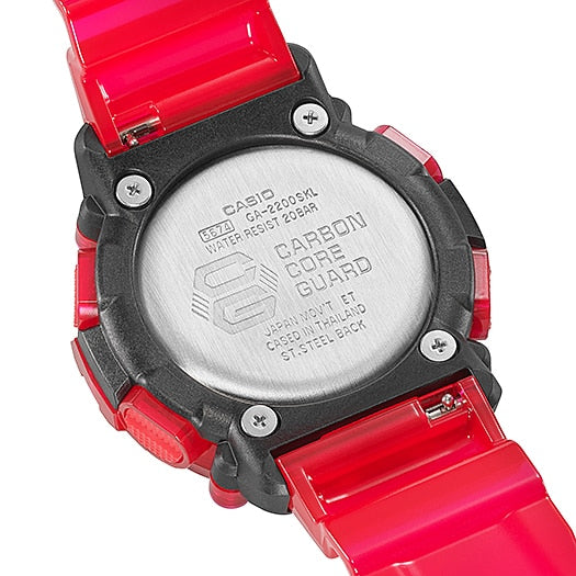 G-Shock DUO Carbon Sound Wave Transparent Mens Watch GA2200SKL-4A