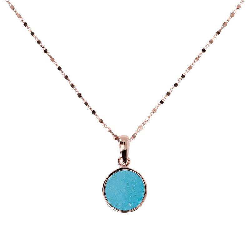 Bronzallure Small Disc Pendant Necklace