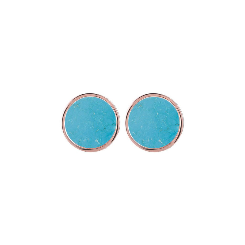 Bronzallure Stud Button Earrings