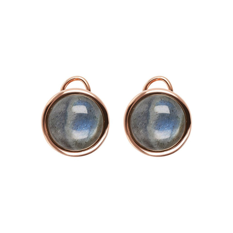 Bronzallure Stud Earrings with Natural Gems