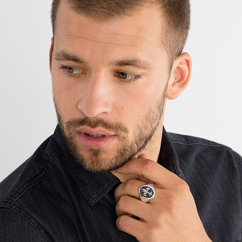 Thomas Sabo Signet Ring "Fleur-De-Lis"