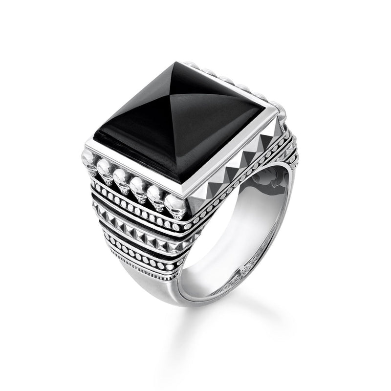 Thomas Sabo Ring "Ethnic Skulls Black"