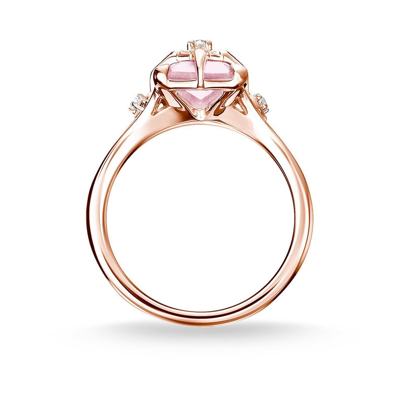 Thomas Sabo Ring Pink Stone With Star