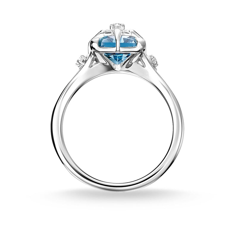 Thomas Sabo Ring Blue Stone With Star