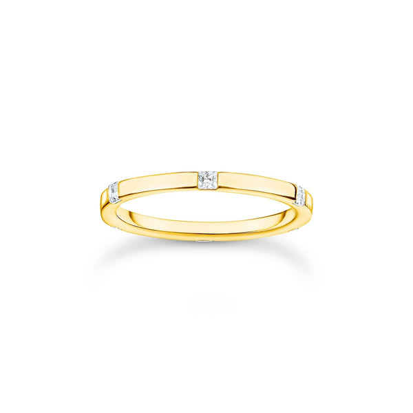 Thomas Sabo Ring with white stones gold
