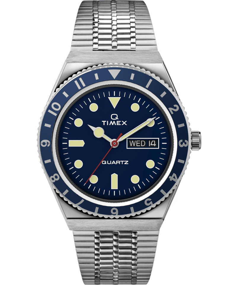 Timex Q Reissue 38mm Blue Stainless Steel Men's Watch TW2U61900