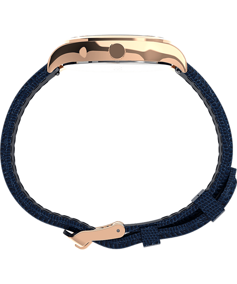 Waterbury traditional 34mm leather 2025 strap watch