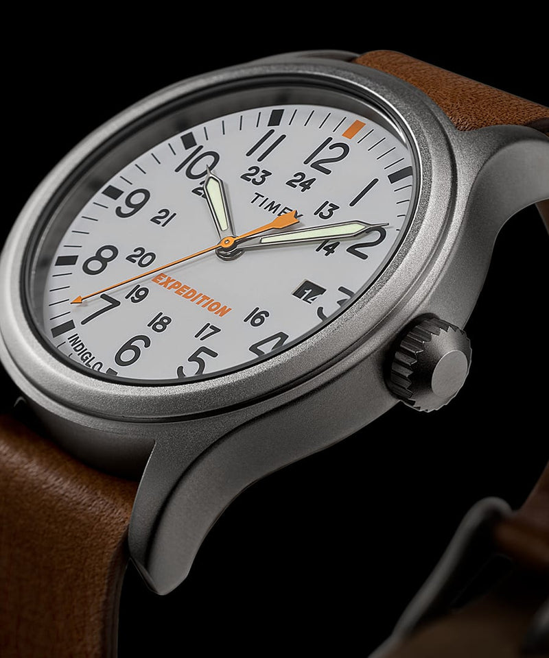 Timex Expedition® Sierra 40mm Leather Strap Watch TW2V07600