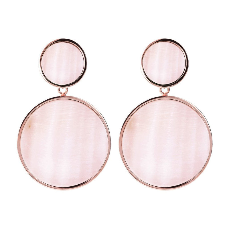 Bronzallure Two Discs Dangle Earrings