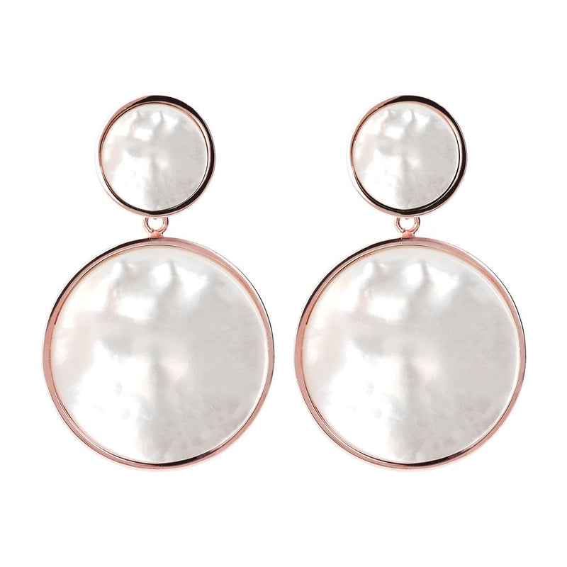 Bronzallure Two Discs Dangle Earrings