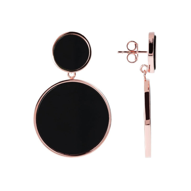 Bronzallure Two Discs Dangle Earrings