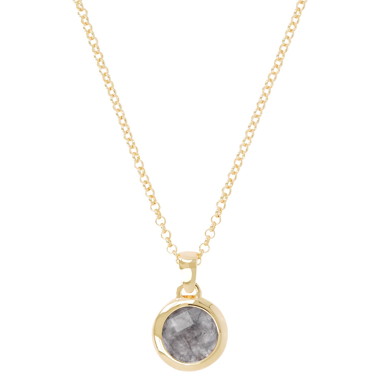 Bronzallure Golden Natural Stone Necklace