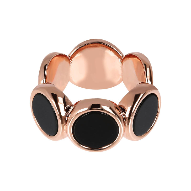 Bronzallure Natural Stone Discs Ring