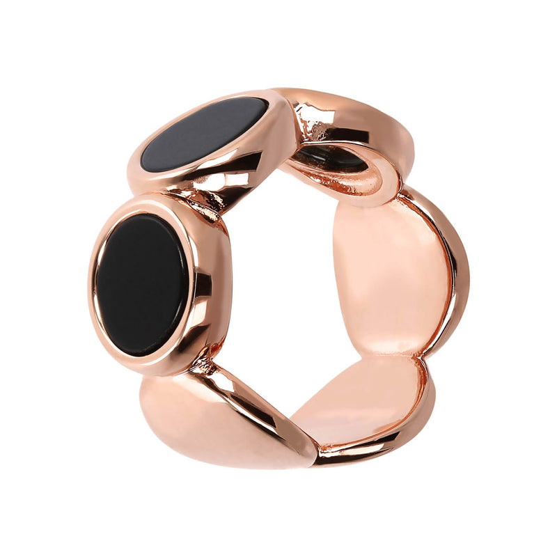 Bronzallure Natural Stone Discs Ring