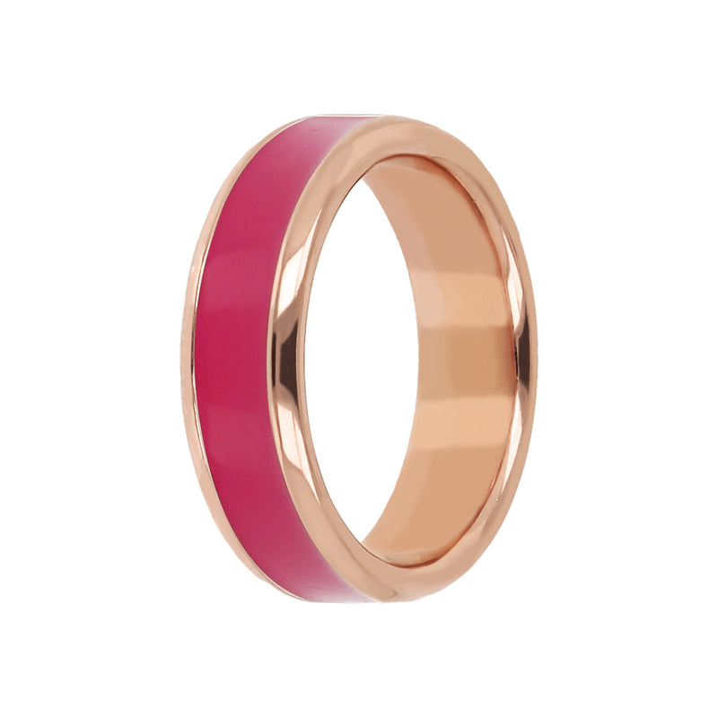 Bronzallure Miss Fuchsia Enamel Ring