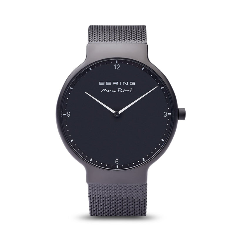 Bering Max René Matt Black Mesh Watch