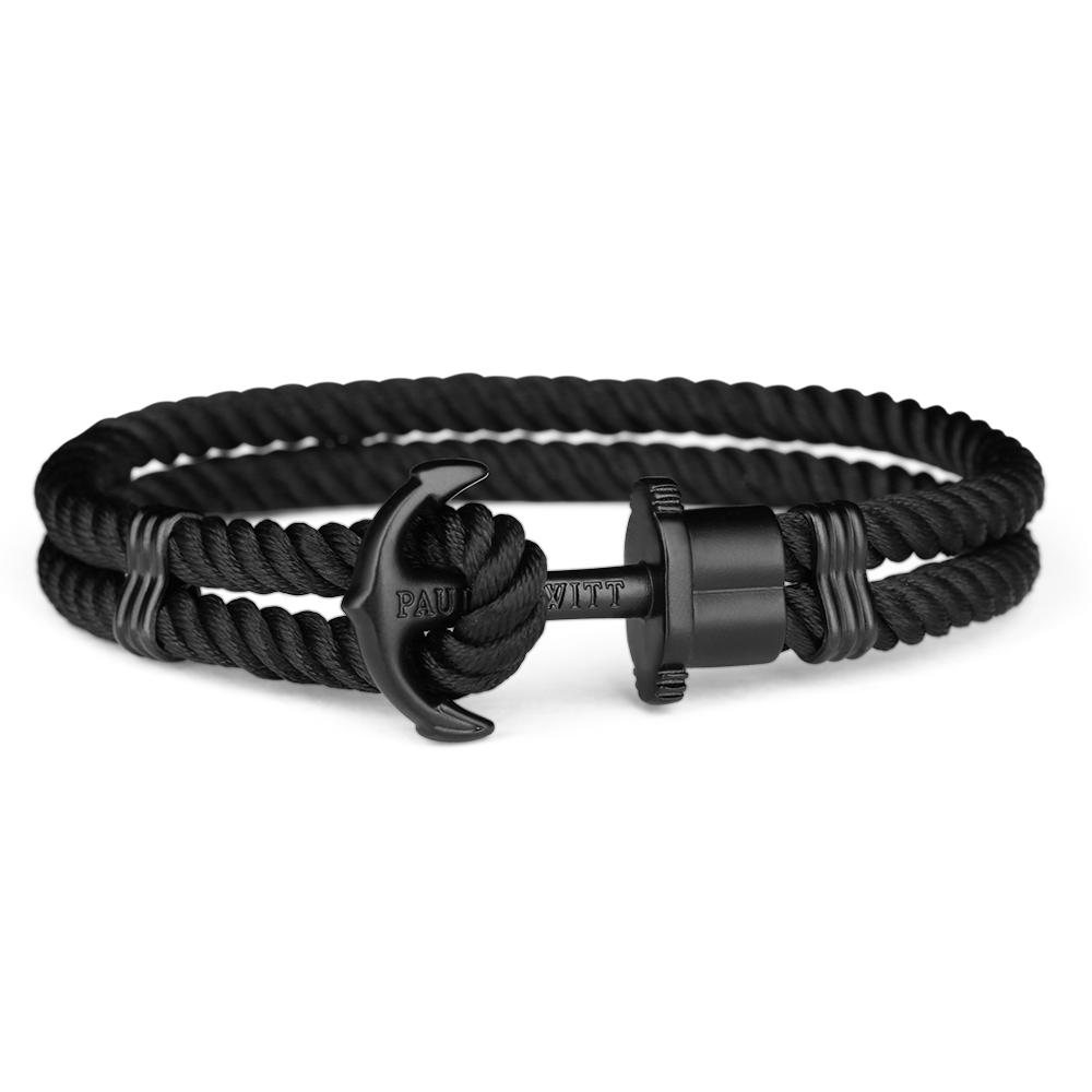 Paul Hewitt Phrep Nylon Black / Black Bracelet - S