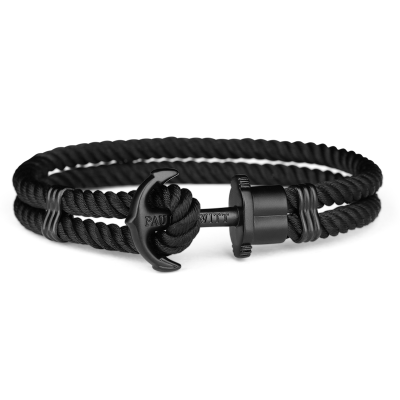 Paul Hewitt Phrep Nylon Black / Black Bracelet - XXXL