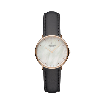 Nordgreen Native 28mm Mother of Pearl Gold Watch