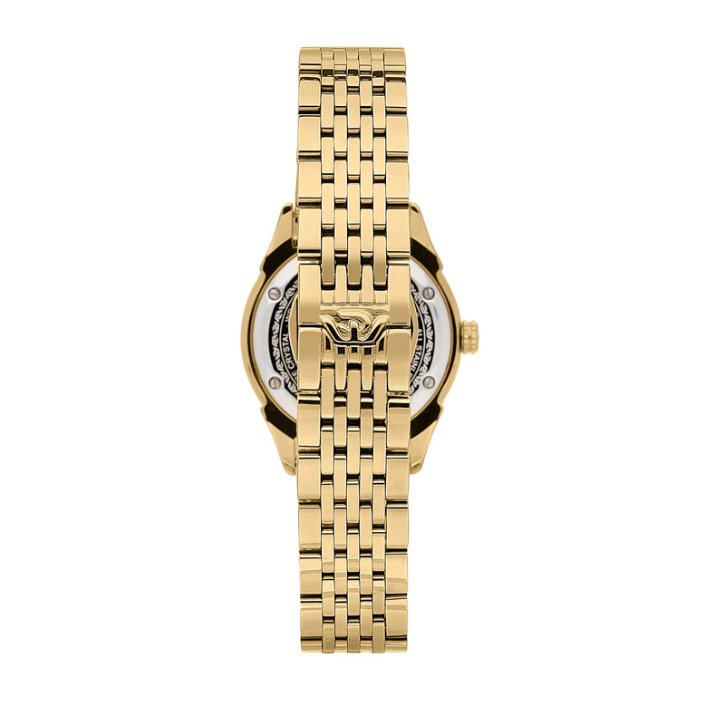 Philip Roma Gold Watch with Interchangeable White Strap