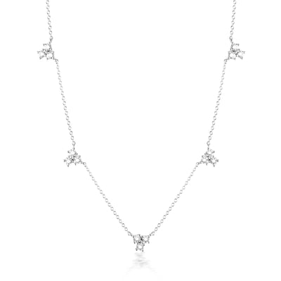 GEORGINI THE LAYERED EDIT TROIS NECKLACE SILVER