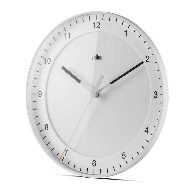 Braun Classic Analogue Wall Clock 30cm White