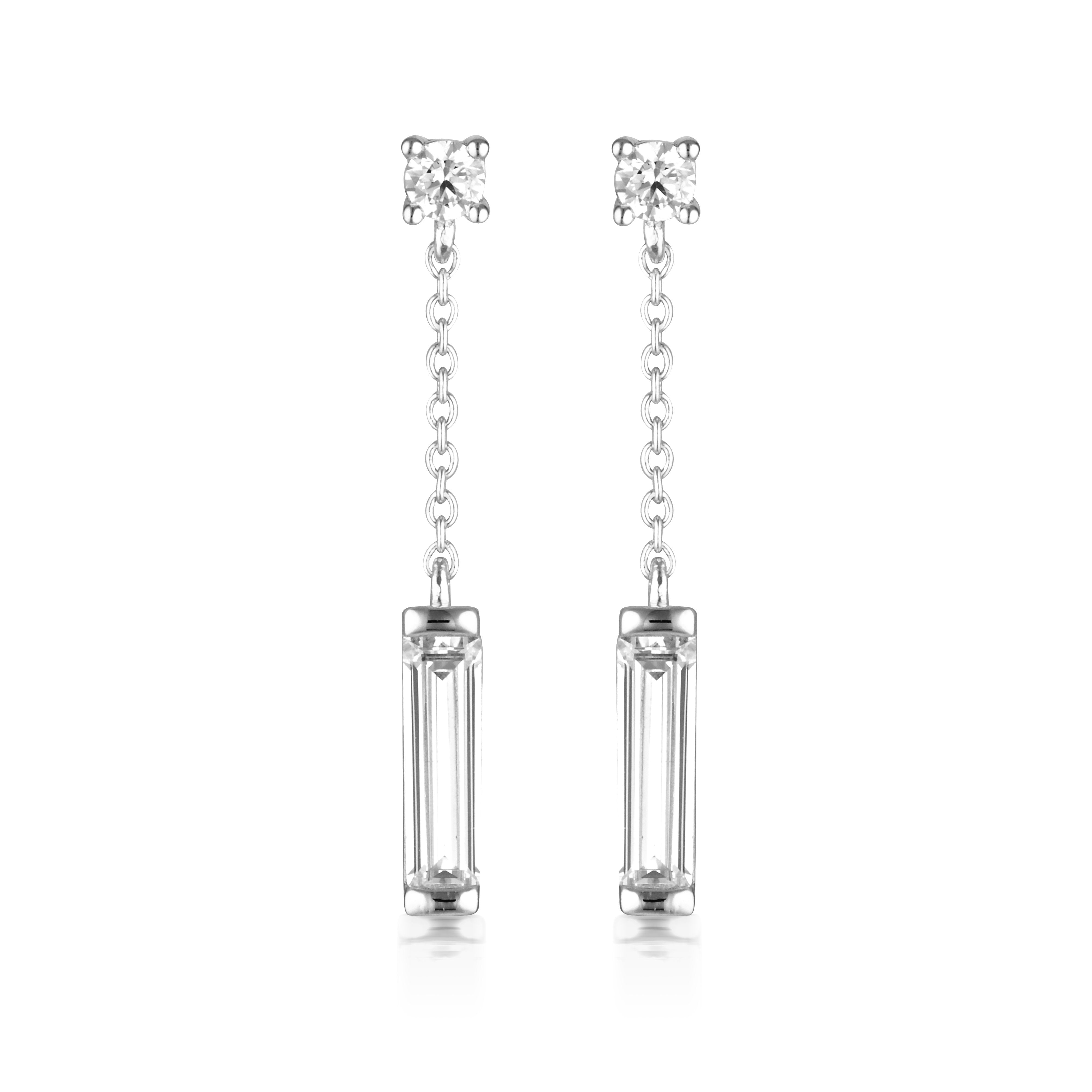 GEORGINI THE LAYERED EDIT TLIETA EARRING SILVER