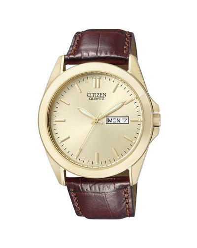 Citizen Quartz Gold Tone Analog Bf0582-01P Mens Watch