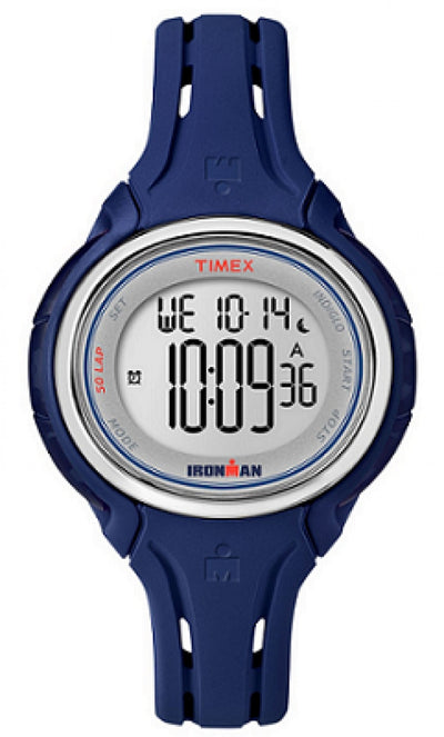 Womens Timex Mid Size Ironman Sleek 50 Navy Blue Watch Tw5K90500