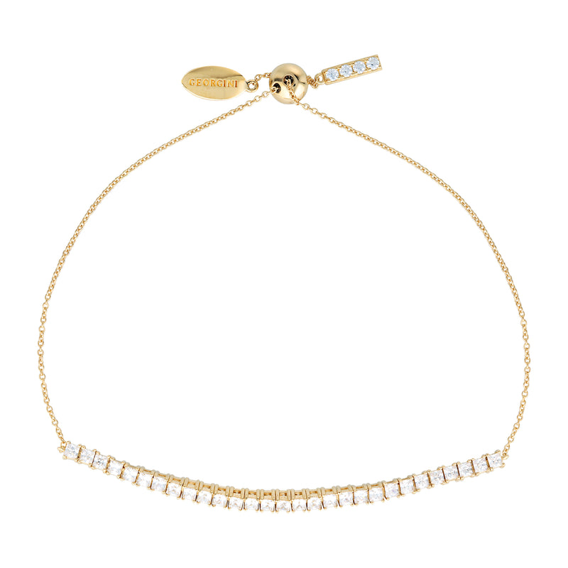 GEORGINI ICONIC BRIDAL VERA 2MM BRACELET GOLD