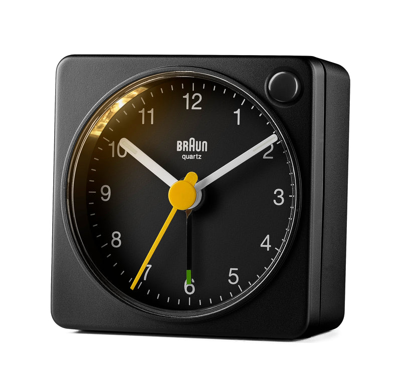 Braun Classic Travel Analogue Alarm Clock Black