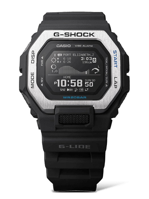 G-Shock digital wristwatch with a square face and black band.