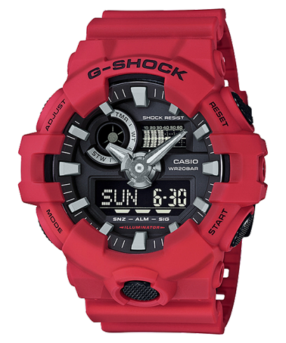 G Shock Duo Red World Time Mens Watch GA700-4A