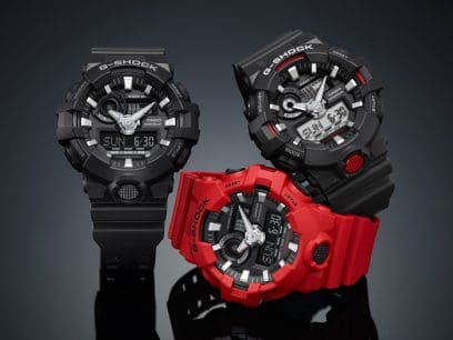 G Shock Duo Red World Time Mens Watch GA700-4A